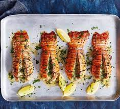 Treat guests to grilled lobster tails served with a lemon, garlic and parsley butter. Grilled Lobster Tails With Lemon Herb Butter Recipe Bbc Good Food