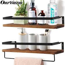 Create a wall collage with your favorite memories, you no longer must spend days or months trying to decorate your walls, these display ledges are perfect for. Wall Shelf Decorative Metal Wooden Rustic Floating Shelf Storage For Kitchen Bathroom Towel Frame Multifunction Storage Holder Decorative Shelves Aliexpress