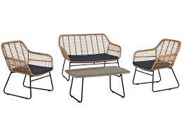 Plus de 100,000 produits livraison gratuite droit de retour de 365 jours garantie jusqu'à 5 ans.lit de plage en poly rotin fonctionnel. Salon De Jardin En Rotin Vanina Shop Darty