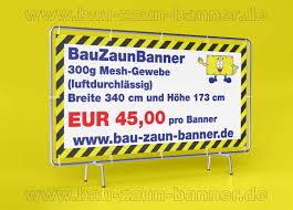 Banner Bauzaunbanner Werbebanner Schild Gunstig Banner Werbeschilder Werbebanner