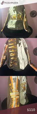 Super Unique Scarface Jacket Vintage Leather Jacket Fur Leather Jacket Quilted Bomber Jacket