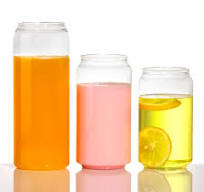 High Quality Cold Summer Drinks Pet Transparent Plastic Juice Can with Easy  Open Lid