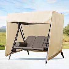 Maybe you would like to learn more about one of these? Patio Swing Cover Outdoor Porch Swing Cover 3 Triple Seater Hammock Glider Cover 420d Waterproof Patio Swing Chair Cover 87x49x67 Inch Uv Block Garden Furniture Covers Beige Kitchen Dining Amazon Com
