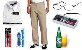 The Angry Video Game Nerd Costume Fitted White Shirt Nerd Costume Diy Retro Video Games