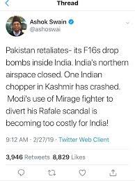 Ashok Swain On Twitter Vivek Had Given Me An Urban Naxal Certificate Before Nowadays Issuing True Indian Certificate To Others To Boycott And Punish Me Such An Incredible Sick Joker Https T Co Xc3bmnkppl