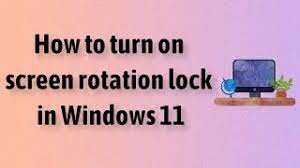 Отключение автоматического поворота экрана на Windows 11
