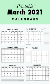All calendar templates available in pdf formats and some of the templates in word and excel for official usages. March 2021 Calendars Printable Calendar 2021