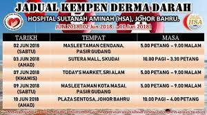 Kempen derma darah 4, 5 dan 6 mac 2021. Jadual Kempen Derma Darah Hsajb On Twitter Jom Menderma Dermadarahmenyelamatkannyawa Hospitalsultanahaminahjohorbahru