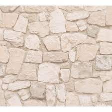Stone wall wheat historic wallpaper, boltby brewster home fashions. As692429 Morris Beige Natural Stone Wallpaper By As Creation