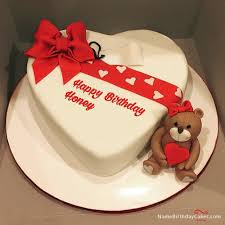 Birthday Cake Images For Husband Download The Name Honey Is Generated On Husband Birthday Cake With Personal Photo And Nam Happy Birthday Wishes Cake Happy Birthday Cakes Happy Birthday Cake Pictures