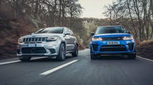 Jeep Trackhawk Vs Range Rover Sport Svr Top Gear