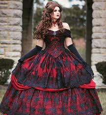 Engagement rings, wedding dresses, veils, gothic shoes, jewelry, hairstyles, makeup looks, your perfect wedding bouquet, floral arrangements, cakes going black on your wedding day? Red And Black Castle Princess Wedding Dress Gothic Vintage Ball Gown Off Shoulder Beading Lace Bridal Gowns Corset Back From In Love 134 6 Dhgate Com