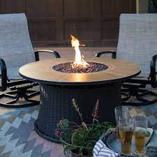 Cozy up on a chilly night around an outdoor fire pit. Red Ember Meridian 43 In Round Propane Fire Pit Walmart Com Walmart Com