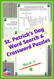 St Patrick S Day Word Search Crossword Puzzles Print Paperless Versions In 2020 St Patrick S Day Words Teaching Vocabulary Teaching