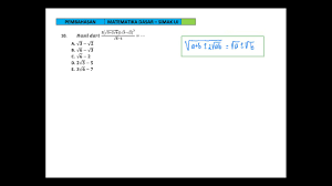 Soal pembahasan matematika dasar simak ui 2018 no. Pembahasan Tryout Simak Ui 1 Matematika Dasar Nomor 10 Youtube