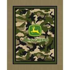 Homny tractor pattern flannel fleece microfiber throw blanket extra soft brush fabric winter warm sofa blanket fuzzy microplush lightweight thermal fleece blankets for home bed couch. Springs Creative John Deere No Sew Fleece Throw Kit Green Camo Walmart Com Walmart Com