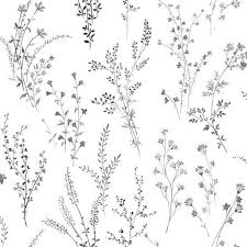 Tons of awesome black and white hd wallpapers to download for free. Fh4026 Black White Wildflower Sprigs Floral Wallpaper