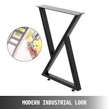Modern metal coffee table legs. Metal Table Legs Dining Table Legs 28 X24 Desk Bench Legs 2pcs Z Shape Black Ebay