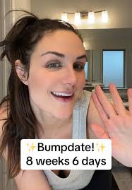 8 weeks 6 days bump date! #pregnancytiktok #pregnant #pregnantlife  #pregnancy #firsttrimester #pregnancyjourney #pregnanttiktok #8weeks  #pregnancytok #pregnant🤰 #fyp