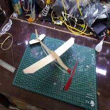 rubber powered plane