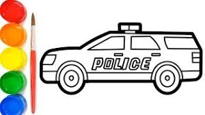 Gambar berikut adalah gambar kartun, yaitu rainbow dash. Cara Menggambar Dan Mewarnai Mobil Polisi Untuk Anak Youtube