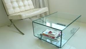 The square coffee table features a unique geometrical design that make it a conversational piece and adds a touch of modern design to any living room area. Glass Tabletops From Cornwall