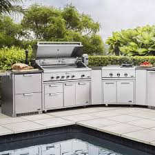 Follow these video instructions to build an outdoor kitchen that has a grill, mini fridge and rinsing sink. Dcs Stainless Steel Outdoor Kitchen Island Woodland Direct
