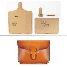Leather Craft Women Handbag Shoulder Bag Sewing Pattern Acrylic Leather  Pattern Hard Kraft Paper Stencil Template
