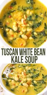 Tuscan White Bean Kale Soup Recipe Veggie Society In 2020 Vegetarian Soup Recipes Kale Soup Recipes Healthy Soup Recipes