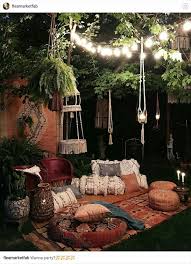 Boho Outdoor Nook Indoor Garden Outdoor Space Living Room Design Boho Theme Homeoutdoorideas Flat Decor Decor Bohemian Decor