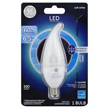 Ge Light Bulb Led Candelabra Soft White 6 5 Watts 1 Each From Walmart Instacart