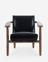 Jacy Leather Accent Chair Leather Accent Chair Accent Chairs Chair