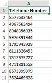Mobile phone codes are originally assigned to specific mobile. Generate Random Phone Number List In Excel