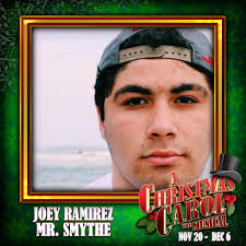 Five days before A Christmas Carol (the Musical) opens, we present to you… Joel  Ramirez (Mr. Smyth, Ensemble) is
