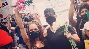 #zoebuckman #champsunset #letherrave #heavyrag #showmeyourbruisesthen part of the wide awakes collective zoebuckman.com. David Schwimmer Protests With Ex Wife Zoe Buckman In Nyc