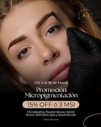 Despierta con cejas perfectas, ojos definidos y labios irresistibles…  ¡todos los días!✨ Aprovecha 15% OFF ó 3 Meses sin Intereses en  micropigmentación: •Microblading •Powder Brows •Cejas híbridas •Delineado  Clásico Ojos •Aquarela Lips •