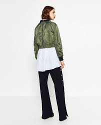 Image 4 Of Cropped Bomber Jacket From Zara Bomber Giacca Zara