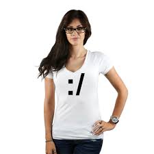 3d rendering of a sad smiley face in brushed metal on a white and black reflective floor. Straight Face Emoji Emoticon Symbol Women S T Shirt