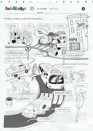 La Ciudad Worksheet Rockalingua Elementary Spanish Teaching Spanish Spanish Worksheets