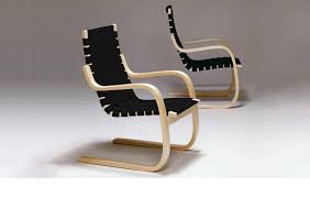 Authentic Pair Alvar Aalto 406 Lounge Arm Chairs Anibou Like Douglas Snelling Chairs Invisedge