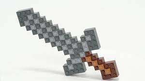 Diamond, wooden, gold, iron, stone, master sword!! How To Build A Minecraft Sword With Lego Bricks Tutorial Youtube