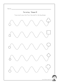 The Learning Site Pre Writing Worksheets Shapes Pendidikan