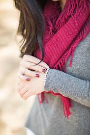 Pretty Pure Burgundy Grey White Hot Winter Stylish Girl Stylish Girl Images Stylish Watches For Girls