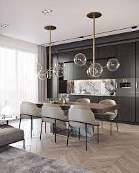 Modern Glamour Dining Room Contemporary Home Decor Modern Glass Dining Table Modern Dining Room