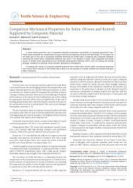 Process, tools, technique, yarns and types of projects. Pdf Comparison Mechanical Properties For Fabric Woven And Knitted Supported By Composite Material