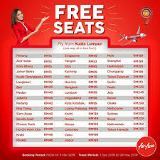 Airasia free seats promotion is here once more with up to 5 million promotional seats! Airasia Travels Airasia 2018 Free Seats Destinations List Facebook