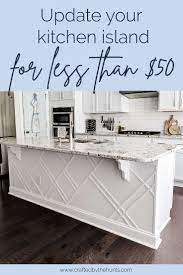 How To Upgrade A Builder Grade Kitchen Island Builder Grade Kitchen Kitchen Design Diy Kitchen Island Makeover