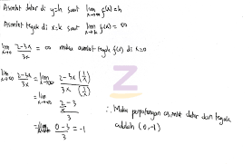 Di mana keduanya mempunyai pembilang konstanta sertaa penyebut polinomial dengan satu suku. Soal 3 Diketahui Fungsi Rasional F X 2 3x 3x X 0 Tentukan Perpotongan Titik Asimtot Dat