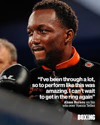 From long stretches of inactivity to coaching upheavals, Shaun Brown speaks  with the resilient Abass Baraou in the wake of the biggest win of his  career. 🔗 https://buff.ly/CmTAnSS