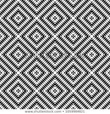 Black And White Geometric Background Vector Monochrome Seamless Pattern Abstract Geometric Background With Small Diagonal Rhombuses In Square Form Optical Art Texture Illustration Of Knitted Woo